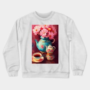 Watercolor teapot Crewneck Sweatshirt